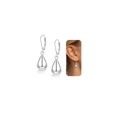 Adramata Boucles d'Oreilles Femme Argent 925 Salaire Matin Réalité Mode Yeux Filles Opportunités Modèle Don Maman Éco-Fr — Argent