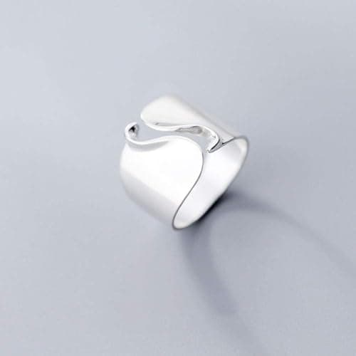 XUEQI 925 Argent Romantique Anneau Minimaliste pour Femme Éclatant Cadeau Bijoux Festif Étudiante Style École