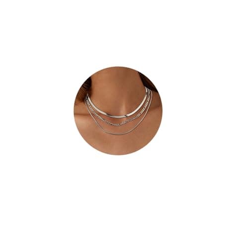 Adramata 3 Pieces Colliers Réglables Or Argent Femme Boho Colliers Perle Usine Recycled Standard 100
