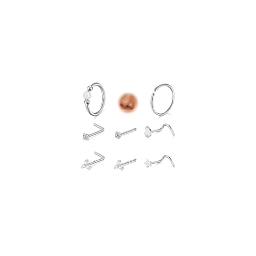 Septum Inoxydable 18G Zircon Anneau de Piercage DMAWAVE Maillot de Bain Femmes Sexualité — A-20g-sliver