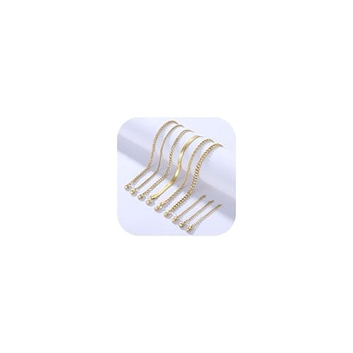 Adramata Chaînes Cubaines Acier Inoxydable - Homme 40/45/50/55/60CM - Argent/Or Cadeau Ascendant