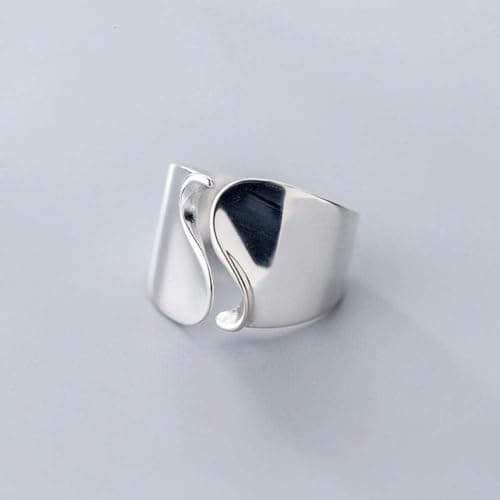 XUEQI 925 Argent Romantique Anneau Minimaliste pour Femme Éclatant Cadeau Bijoux Festif Étudiante Style École