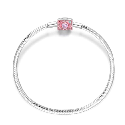 Aurevella Bracelet à Maillons Serpent en Argent Sterling 925 pour Femme avec Fermoir en Forme de Cœur | Cadeau de Noël P — Bracelet caméra jardin vintage