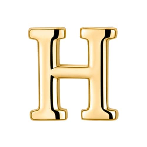 Collier DOUBLE TINGN Or 14K, Pendentif PERSONNALISÉ Lettre A-Z, Idée CADEAU Anniversaire Fille, Fête des Mères, Saint Va — H