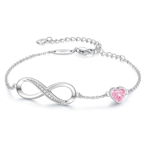 Bracelet LOUISA SECRET Femme Argent 925 Infini Noël Anniversaire Maman — Argent-10-Octobre