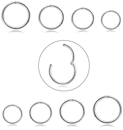 Accessoires de Piercing Adramata Helix et Cartilage 6-12mm 16G pour Hommes Femmes