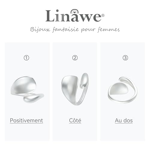 Linawe Bague Reglable Or Rose pour Femme | Rozelle Or Rose Rose | Accessoires & Bijoux Femmes