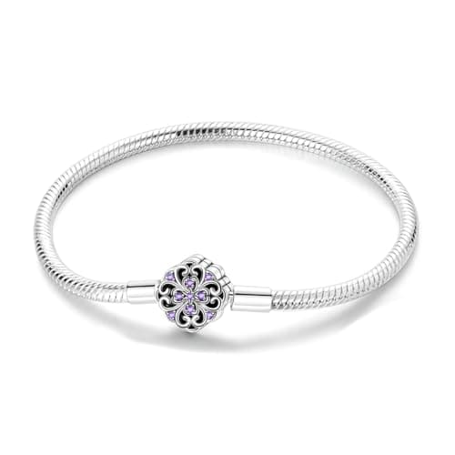 ChenYuTe 925 bracelet serpent argent sterling femme, cadeau élégant bijoux fête des mères Saint-Valentin, anniversaire N — Bracelet117