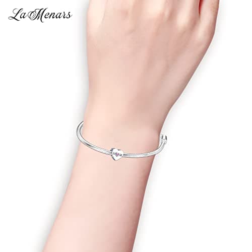 LaMenars Women's Fashion Necklace 925 Perles en argent sterling bijoux pour Halloween Cadeaux Femmes Filles Anniversaire