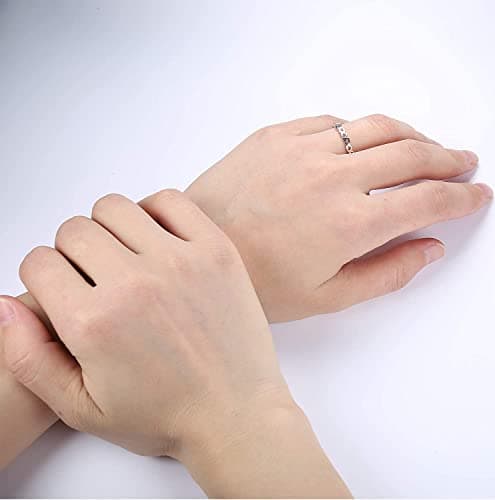 Adramata Bagues en argent 925 mignonnes en forme de cœur pour femme et fille Recycled Claim Standard 100
Adramata Bagues