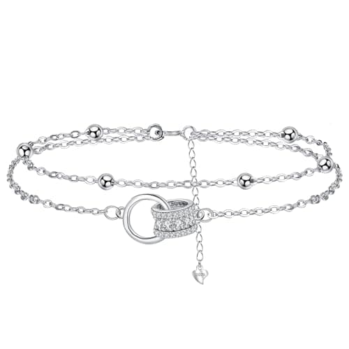 Arrebol Bracelet Femme Argent Sterling 925 Original Cadeau Noël pour Femmes Épouse Mère Réglable