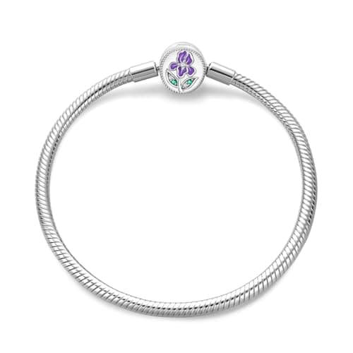 ChenYuTe 925 bracelet serpent argent sterling femme, cadeau élégant bijoux fête des mères Saint-Valentin, anniversaire N — Bracelet105