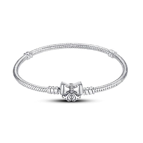 Bracelet en argent sterling 925 femme avec fermoir coeur Saint Valentin CMB051 — PAB002