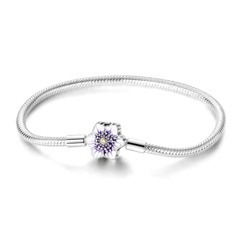 ChenYuTe 925 bracelet serpent argent sterling femme, cadeau élégant bijoux fête des mères Saint-Valentin, anniversaire N — Bracelet098