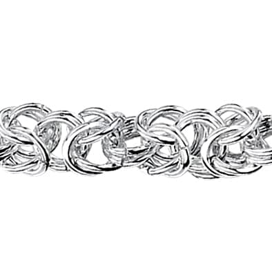 Amberta Bracelet Maille Royale Feminin en Argent Trendy Style Multitude Modèles — Rond - 19 cm