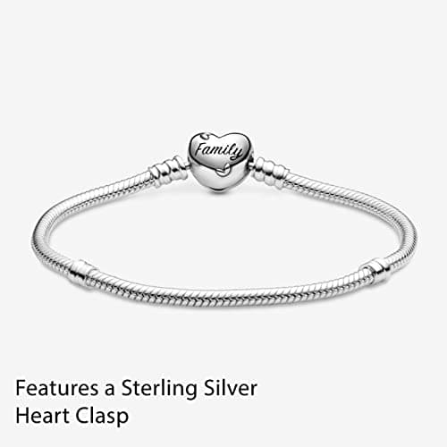 Bijou PANDORA|Collier de chaîne en forme de serpent avec charme de coeur de famille PANDORA
| Bijou PANDORA|Collier de