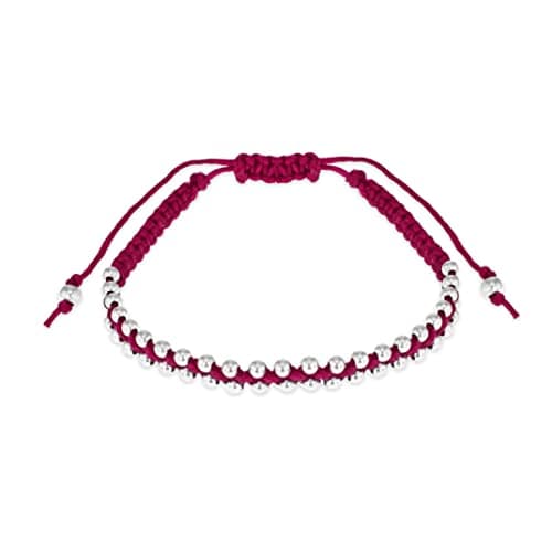 Bracelet Tuscany Silver Charms pour Femme - Sterling Argent 925 Épidote — Fuchsia