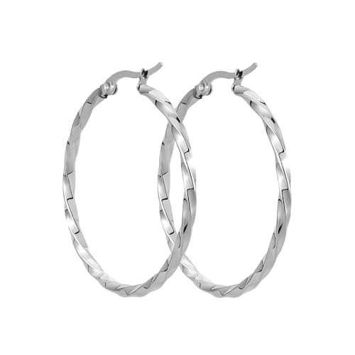 BONNYBIRD® Boucles d'Oreilles Acier Inoxydable Femme "BonnyClassic" - Résistance à l'eau & Bien Toléré Par la Peau | Or — BonnyFly Argent