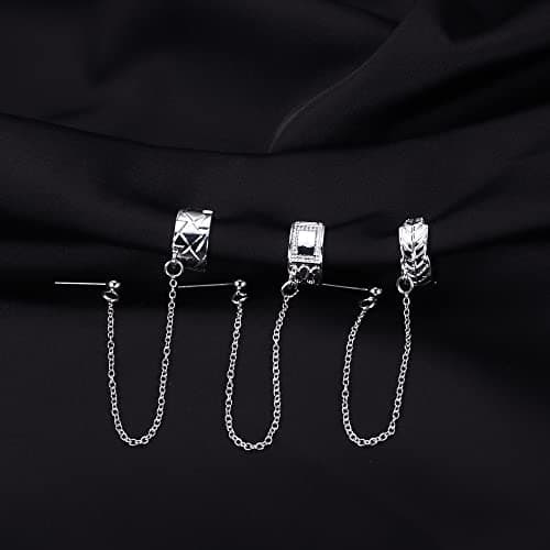 Adramata Boucles d'Oreilles Chaîne Femme Argent Prix Attractive Couleur Épurée