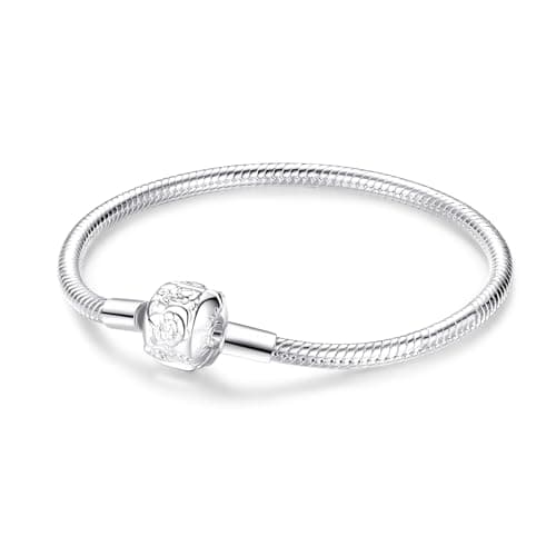XWN Bracelet en Argent Sterling 925 pour Femme avec Charms de perle, Compatible avec Pandora, Accessoire de Mode Femmes — B
