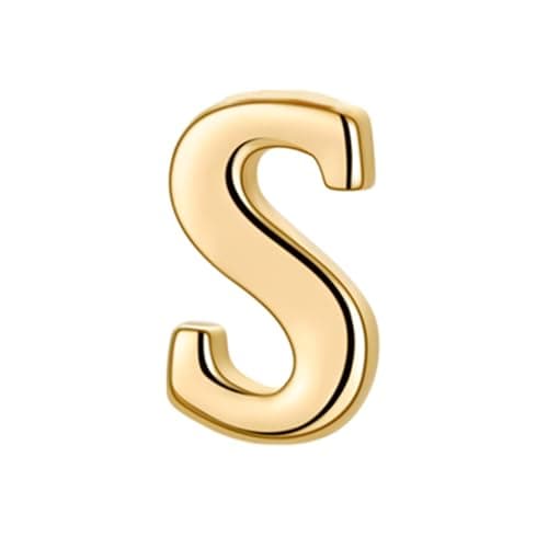 Collier DOUBLE TINGN Or 14K, Pendentif PERSONNALISÉ Lettre A-Z, Idée CADEAU Anniversaire Fille, Fête des Mères, Saint Va — S