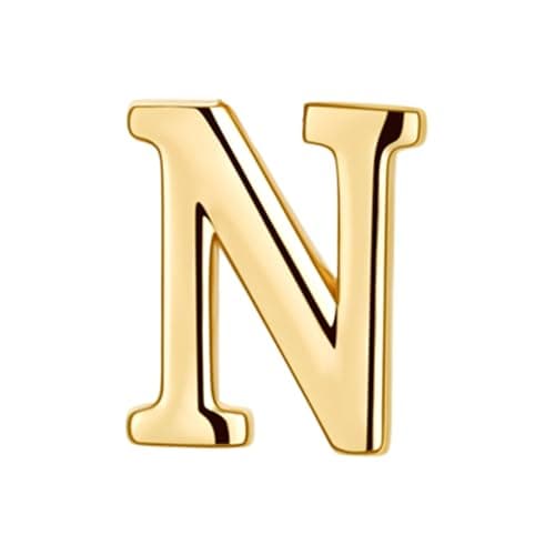 Collier DOUBLE TINGN Or 14K, Pendentif PERSONNALISÉ Lettre A-Z, Idée CADEAU Anniversaire Fille, Fête des Mères, Saint Va — N