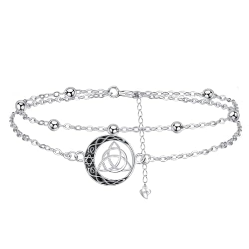 Arrebol Bracelet Femme Argent Sterling 925 Original Cadeau Noël pour Femmes Épouse Mère Réglable — Celtique 1