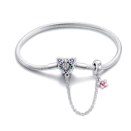 Bracelet argent sterling 925 TINSLO femme CMB062 Saint Valentin, fête des mères, Noël — PAB022