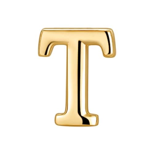 Collier DOUBLE TINGN Or 14K, Pendentif PERSONNALISÉ Lettre A-Z, Idée CADEAU Anniversaire Fille, Fête des Mères, Saint Va — T