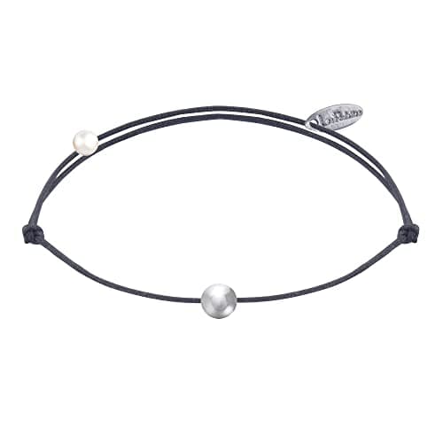 LES POULETTES BIJOUX Bracelet Argent 925 de Petite Perle pour Femmes Lien Élégant