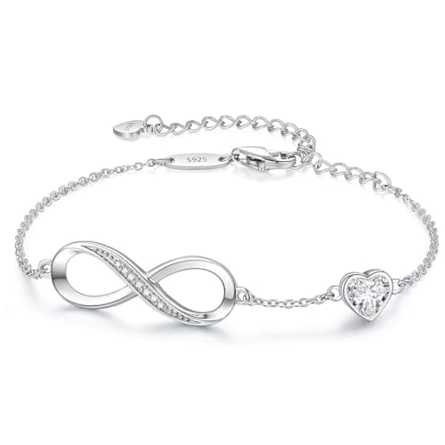 Bracelet LOUISA SECRET Femme Argent 925 Infini Noël Anniversaire Maman — Argent-04-Avril