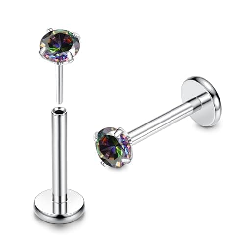 Adramata G23 Titane Piercing pour Tragus Homme Femme 16G 100% Recyclé