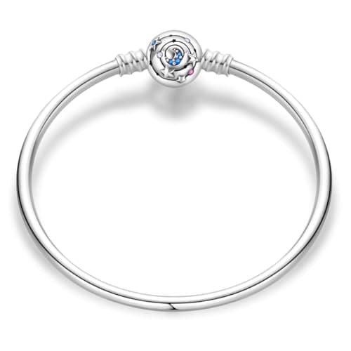 Bracelet en argent sterling 925 femme avec fermoir coeur Saint Valentin CMB051 — PAB028