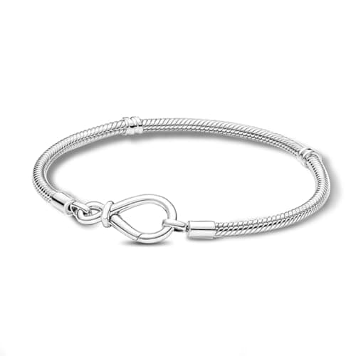 ChenYuTe 925 bracelet serpent argent sterling femme, cadeau élégant bijoux fête des mères Saint-Valentin, anniversaire N