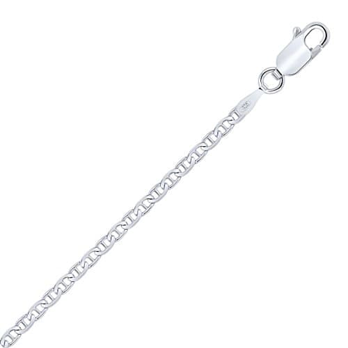 Bracelet en argent 925 rhodié marine Planetys |3 mm femme bijouterie