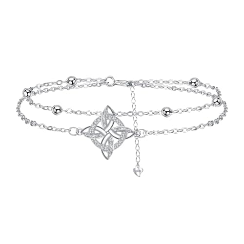 Bracelet Argent Sterling 925 Yinsen Femmes Reglable Cadeau Noël Anniversaire Fête des Mères Maman — argent-celtique