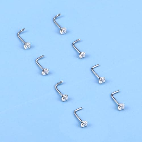 AceFun Piercing nez titane G23 pour femmes et hommes avec cubique zircone 2mmdiamond formé Lbijouxbijoux de nez