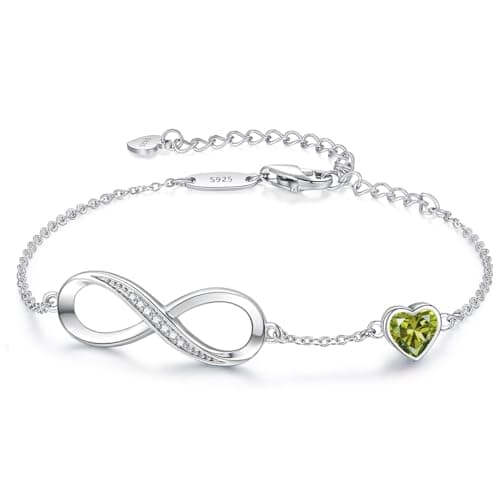 Bracelet LOUISA SECRET Femme Argent 925 Infini Noël Anniversaire Maman — Argent-08-Août