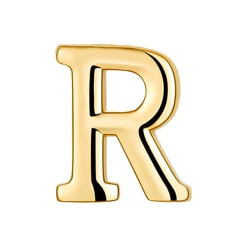 Collier DOUBLE TINGN Or 14K, Pendentif PERSONNALISÉ Lettre A-Z, Idée CADEAU Anniversaire Fille, Fête des Mères, Saint Va — R