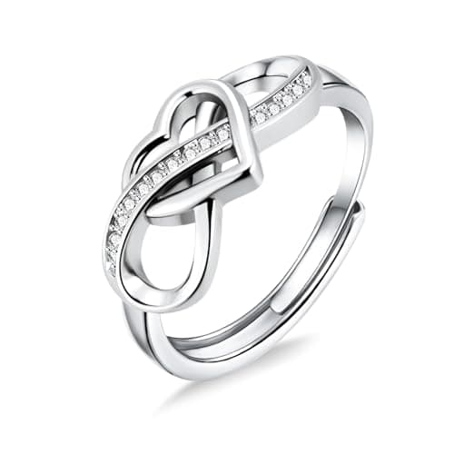 ALEXCRAFT Bague Argent 925 Femme Élégante et Hypoallergénique, Cadeaux de Bijoux pour Fille, Mère et Copine — E-argent