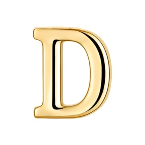 Collier DOUBLE TINGN Or 14K, Pendentif PERSONNALISÉ Lettre A-Z, Idée CADEAU Anniversaire Fille, Fête des Mères, Saint Va — D