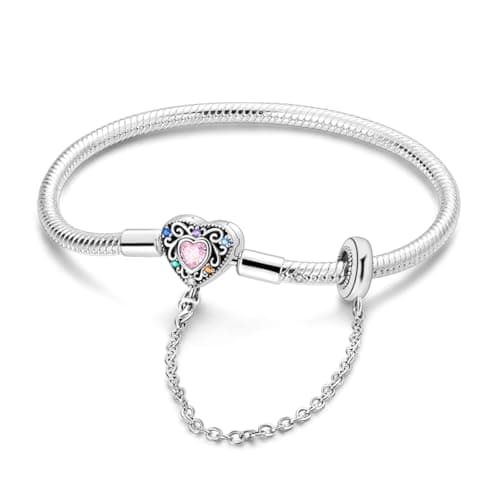 Bracelet argent sterling 925 TINSLO femme CMB062 Saint Valentin, fête des mères, Noël — KJB100