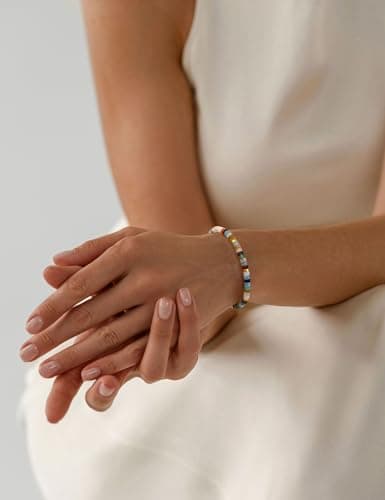 Bracelet Pierre Naturelle Femme Motivation Amitié Fait Main en Cristal Cadeau