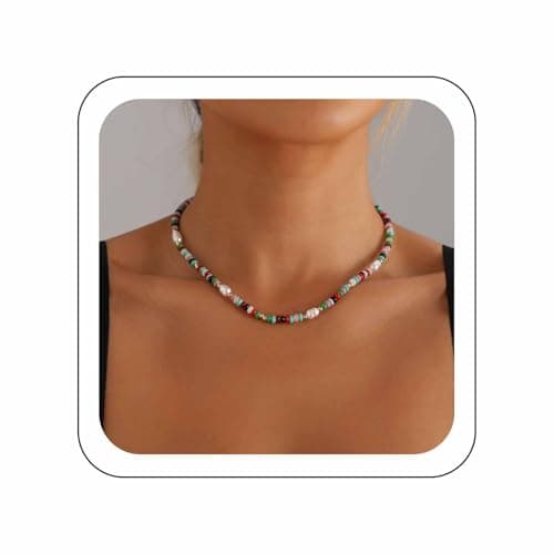 Collier tour de cou boho en perles de rocaille pour femmes FTCทัศ
