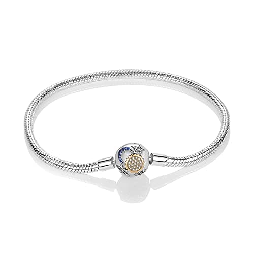 Bracelet Pandora Femme Charmes Coeur Ortie Argent 925 Cadeau Noël Anniversaire Mères — KJB004