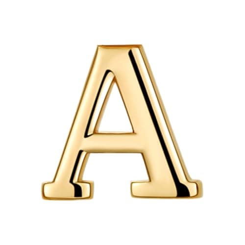 Collier DOUBLE TINGN Or 14K, Pendentif PERSONNALISÉ Lettre A-Z, Idée CADEAU Anniversaire Fille, Fête des Mères, Saint Va — A