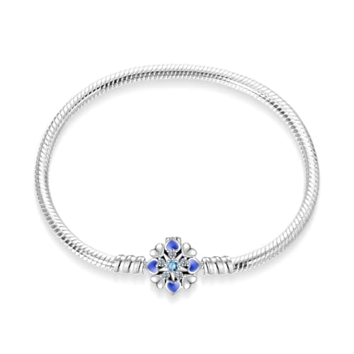 Bracelet Pandora Femme Charmes Coeur Ortie Argent 925 Cadeau Noël Anniversaire Mères — PAB018
