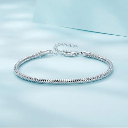 Bracelet en argent sterling 925 Teleye femme fermoir homard tendance