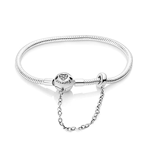 Bracelet Pandora Femme Charmes Coeur Ortie Argent 925 Cadeau Noël Anniversaire Mères — KJB008