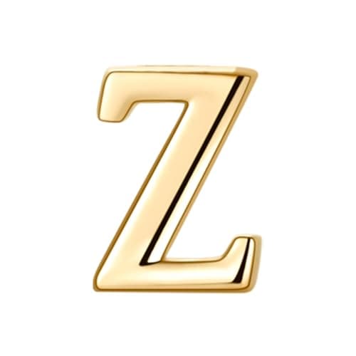 Collier DOUBLE TINGN Or 14K, Pendentif PERSONNALISÉ Lettre A-Z, Idée CADEAU Anniversaire Fille, Fête des Mères, Saint Va — Z